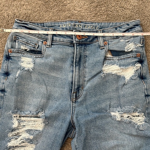 American Eagle Mom Jean - distressed straight leg jeans - Picture 9 of 11